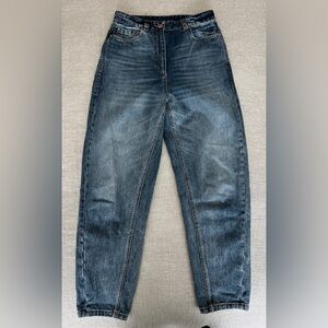 Brunello Cucinelli Tapered High Waist Jeans, 40 IT/4US